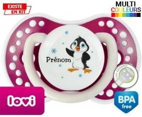 Pingouin + prénom: Sucette LOVI Dynamic-su7.fr