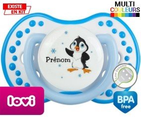 Pingouin + prénom: Sucette LOVI Dynamic-su7.fr