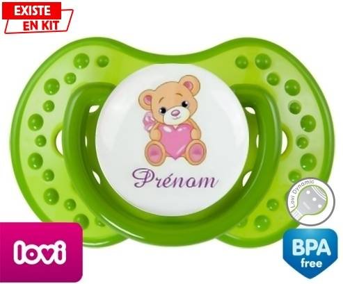 Ourson (fille) + prénom: Sucette LOVI Dynamic-su7.fr