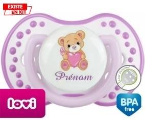 Ourson (fille) + prénom: Sucette LOVI Dynamic-su7.fr