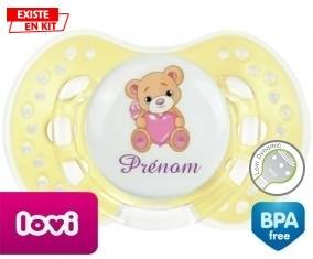 Ourson (fille) + prénom: Sucette LOVI Dynamic-su7.fr