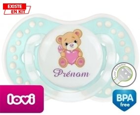 Ourson (fille) + prénom: Sucette LOVI Dynamic-su7.fr