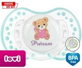 Ourson (fille) + prénom: Sucette LOVI Dynamic-su7.fr