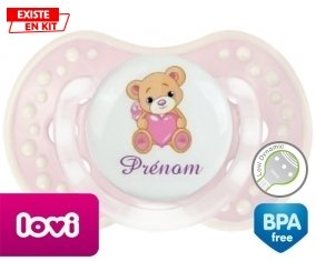 Ourson (fille) + prénom: Sucette LOVI Dynamic-su7.fr