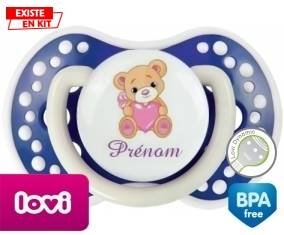 Ourson (fille) + prénom: Sucette LOVI Dynamic-su7.fr