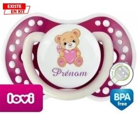 Ourson (fille) + prénom: Sucette LOVI Dynamic-su7.fr