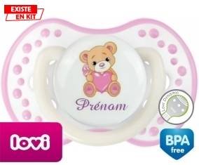 Ourson (fille) + prénom: Sucette LOVI Dynamic-su7.fr