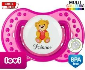 Ourson (garçon) + prénom: Sucette LOVI Dynamic-su7.fr