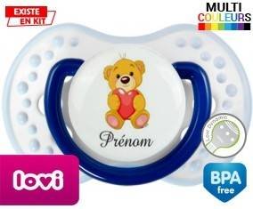 Ourson (garçon) + prénom: Sucette LOVI Dynamic-su7.fr