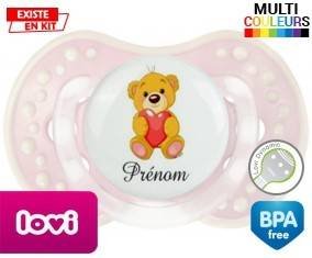Ourson (garçon) + prénom: Sucette LOVI Dynamic-su7.fr