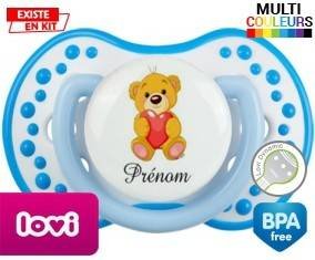 Ourson (garçon) + prénom: Sucette LOVI Dynamic-su7.fr
