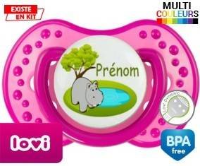 Hypopotame + prénom: Sucette LOVI Dynamic-su7.fr