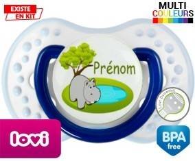 Hypopotame + prénom: Sucette LOVI Dynamic-su7.fr