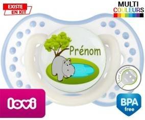 Hypopotame + prénom: Sucette LOVI Dynamic-su7.fr