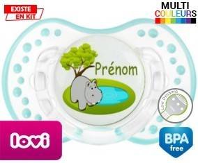 Hypopotame + prénom: Sucette LOVI Dynamic-su7.fr