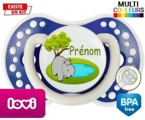 Hypopotame + prénom: Sucette LOVI Dynamic-su7.fr