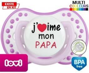 J'aime mon papa style1: Sucette LOVI Dynamic-su7.fr