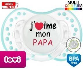J'aime mon papa style1: Sucette LOVI Dynamic-su7.fr