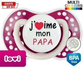J'aime mon papa style1: Sucette LOVI Dynamic-su7.fr