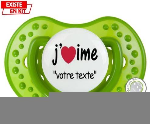 J'aime style2 + prénom: Sucette LOVI Dynamic-su7.fr