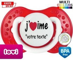 J'aime style2 + prénom: Sucette LOVI Dynamic-su7.fr