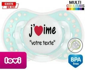 J'aime style2 + prénom: Sucette LOVI Dynamic-su7.fr