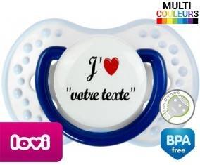 J'aime cœur + prénom: Sucette LOVI Dynamic-su7.fr