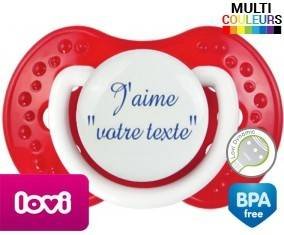 J'aime style3 + prénom: Sucette LOVI Dynamic-su7.fr