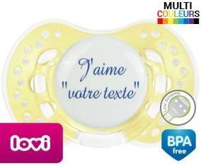 J'aime style3 + prénom: Sucette LOVI Dynamic-su7.fr