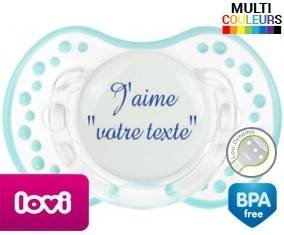 J'aime style3 + prénom: Sucette LOVI Dynamic-su7.fr