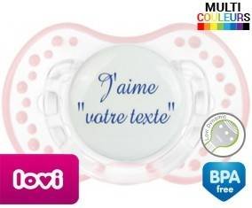 J'aime style3 + prénom: Sucette LOVI Dynamic-su7.fr