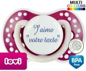 J'aime style3 + prénom: Sucette LOVI Dynamic-su7.fr