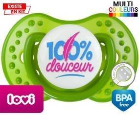 Tetine 100% douceur style2 embout LOVI Dynamic personnalisée