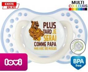 Plus tard je serai comme papa mais avec des muscles style1: Sucette