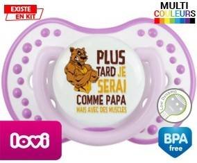 Plus tard je serai comme papa mais avec des muscles style1: Sucette