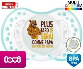 Plus tard je serai comme papa mais avec des muscles style1: Sucette