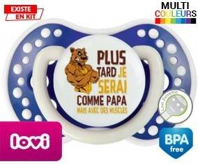 Plus tard je serai comme papa mais avec des muscles style1: Sucette