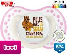 Plus tard je serai comme papa mais avec des muscles style1: Sucette