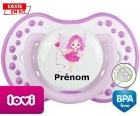Fée rose (fille) + prénom: Sucette LOVI Dynamic-su7.fr