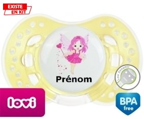 Fée rose (fille) + prénom: Sucette LOVI Dynamic-su7.fr