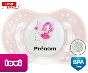 Fée rose (fille) + prénom: Sucette LOVI Dynamic-su7.fr