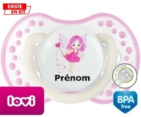 Fée rose (fille) + prénom: Sucette LOVI Dynamic-su7.fr