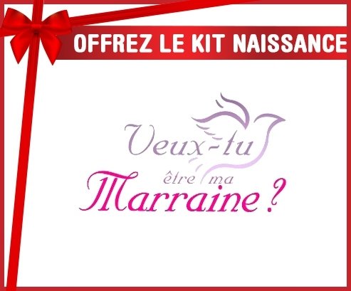 Kit naissance: Veux-tu être ma marraine? Style2-su7.fr