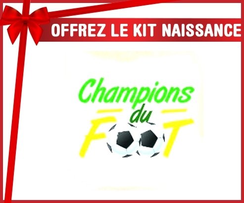 Kit naissance: Champion du foot-su7.fr