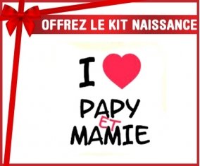 Kit naissance: I love papy et mamie-su7.fr