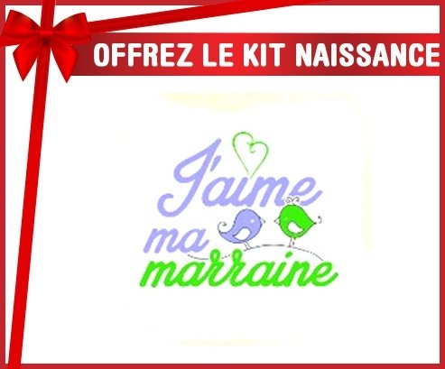 Kit naissance: J'aime ma marraine oiseaux-su7.fr