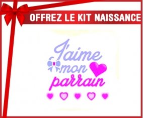 Kit naissance: J'aime mon parrain style3-su7.fr