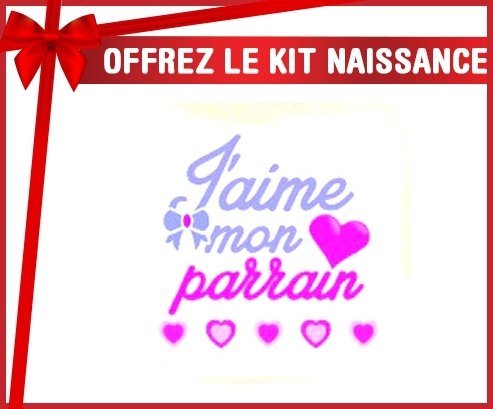 Kit naissance: J'aime mon parrain style3-su7.fr