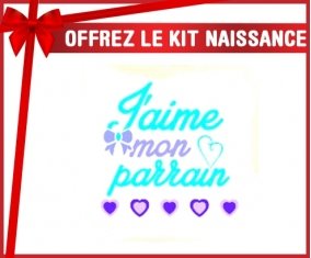Kit naissance: J'aime mon parrain style2-su7.fr