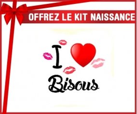 Kit naissance: I love les bisous-su7.fr